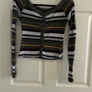 Rue21 Multicolor Striped Button-Down Shirt